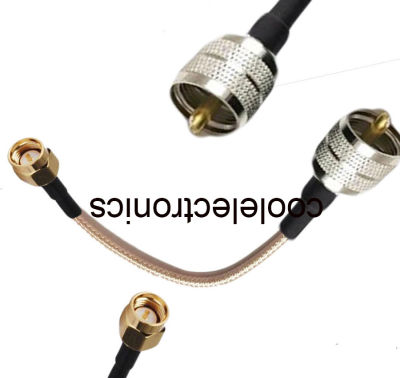 RG316 Cable SMA male to UHF pl259 Male Crimp Adapter Connector Cable 10/15/20/30/50cm 1/2/3/5/10/15/20m