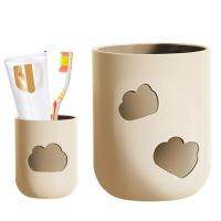 Simple Tumblers Wash Cup Travel ถ้วยซักผ้าแบบพกพาหน้าแรกห้องน้ำคู่พลาสติก Good Morning ผู้ถือแปรงสีฟัน Cup