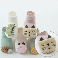 【cw】Summer Autumn Cute Cartoon Baby Socks Cotton Animal Design Children Socks Anti-slip Newborn Kids Socks Accessories 0-3Y