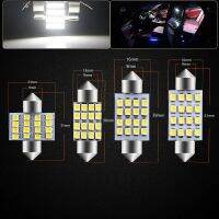 Autoec 30X36มม. 1210 16 Smd พู่ห้อยไฟ Led หลอดไฟรถยนต์ C5w สำหรับการ Qh032ประตูการอ่านรูปทรงกลมภายใน