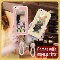 lovely Soft case Phone Case For iphone 6 Plus/6S Plus trend Makeup mirror interest tulip top grade texture flower youth