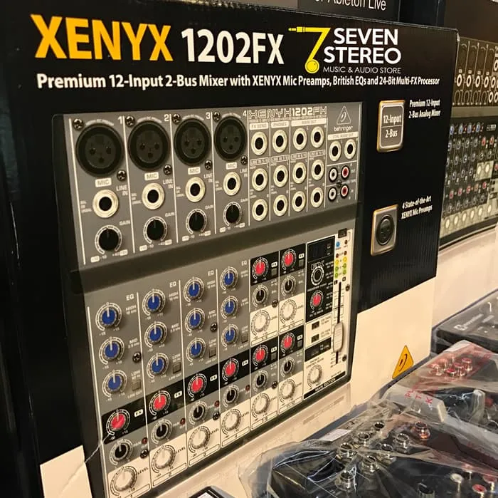 Behringer Xenyx 1202FX 12 Input 2 Bux Mixer Multi Effect Processor
