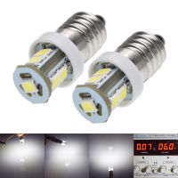 2ชิ้น E10 1วัตต์ LED สำหรับโฟกัสไฟฉายเปลี่ยนหลอดไฟไฟฉายแสงทำงานโคมไฟ2835 SMD 7 LED เพียวไวท์ DC 6โวลต์