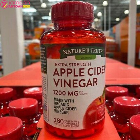 Viên giấm táo hữu cơ apple cider vinegar 1200mg 180 viên - ảnh sản phẩm 2