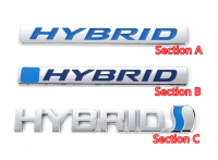 โลโก้ เพจ ไฮบริด แต่ง ฮอนด้า โตโยต้า ฮอนด้า  HYBRID Car Sticker Emblem Badge for Hybrid Logo honda toyota jazz accord fit