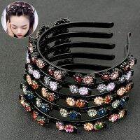 【CW】 Non-Slip Hairband Rhinestone Headband Hair Bands Hoop Claws Bangs Accessories Hairpins