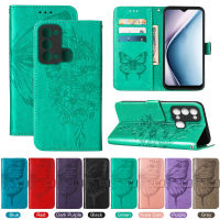 Itel P38 Case, WindCase Butterfly PU Leather Flip Wallet Card Slots with Hand Strap, Stand Cover for Itel P38 / S17 / Vision 3