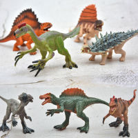 BC 1PC 15ซม. ไดโนเสาร์ขนาดเล็กของเล่น Jurassic Tyrannosaurus Raptor Triceratops Ankylosaur Stegosaurus ของขวัญเด็ก