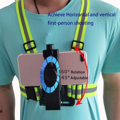 Reflective Strap Sports-Wear Chest Mount Harness Holder Kit Adjustable Strap For DJI OSMO Action Camera Mobile Phone
