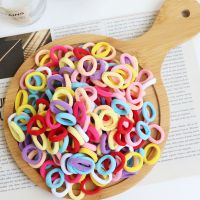 ❧ 50/100pcs Kids Elastic Hair Bands Sweets Scrunchie Girls Rubber Band for Children Hair Ties Clips Headband Baby Hair Accessories