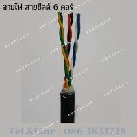 ( PRO+++ ) โปรแน่น.. สายชีลด์ สายไฟ(สาย Control คอนโทรล Twist) ป้องกันสัญญาณรบกวน 6 คอร์ cable flexible AKM41300-M 3*2*0.2 MM 300/300V ราคาสุดคุ้ม อุปกรณ์ สาย ไฟ ข้อ ต่อ สาย ไฟ อุปกรณ์ ต่อ สาย ไฟ ตัว จั๊ ม สาย ไฟ