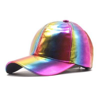 หมวกเบสบอลฮิปฮอปสำหรับผู้ชายผู้หญิงหมวกแก๊ปเปลี่ยนสีรุ้งกลับไปยังหมวกเบสบอล G-มังกร Bigbang ในอนาคต