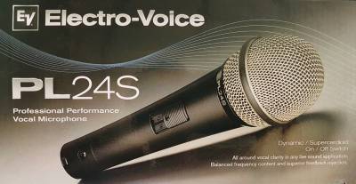 Electro-Voice EV PL24S ไมโครโฟน แบบมีสาย Dynamic Vocal Microphone/SW ( ไม่มีกล่องใส่ไมโครโฟน )