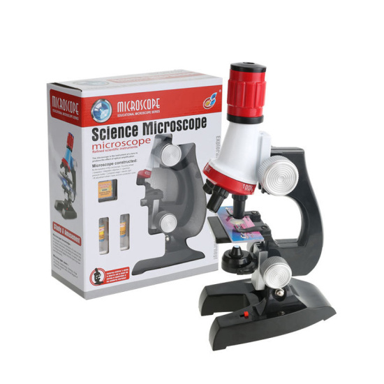 Kính hiển vi trẻ em science microscope phóng đại 1200x kèm phụ kiện tiêu - ảnh sản phẩm 1