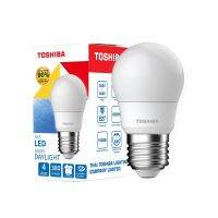 (ซื้อ 4 ฟรี 1) TOSHIBA หลอดไฟ Led 4 วัตต์ A45 Bulb Gen 7 สีเดย์ไลท์,คูลไวท์,วอร์มไวท์ ขั้ว E27 มอก. มาตรฐานญี่ปุ่น