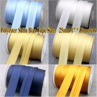 Free shipping---Polyester Satin Bias Tape  size: 25mm 1"  50meter  optcial White   bleach white  for garment accessories DIY sew Replacement Parts