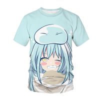 2023 NewThat Time I Got Reincarnated เป็น Slime 3D พิมพ์เสื้อยืด Anime Tensei ara Slime Datta Ken ผู้ชายผู้หญิง T เสื้ออินเทรนด์ Tees Tops