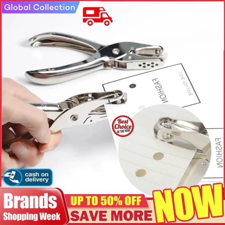 1pcs Metal Punching Pliers Manual SingleHole Ticket Checker Paper