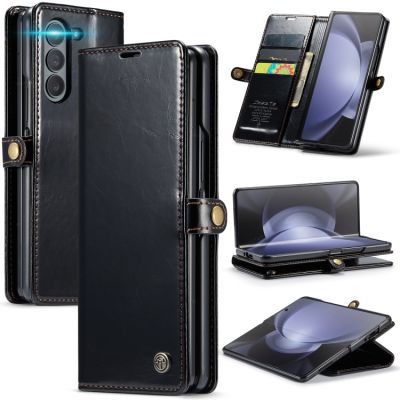 เคสโทรศัพท์หนังเครซี่ฮอร์สแบบ CaseMe-003สำหรับ Samsung Galaxy Fold5 Z,5AceShop