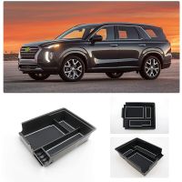 for Hyundai Palisade LX2 2020~2023 Car Central Armrest Storage Box Center Console Flocking Organizer Container Holder Accessorie