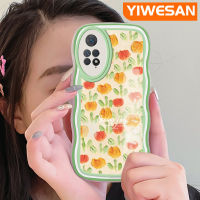 YIWESAN เคสสำหรับ Xiaomi Redmi Note 11 Pro 5G Note 11e Pro ลายดอกไม้แฟชั่นสีสันสดใสป้องกันเลนส์กล้องเคสโทรศัพท์แบบใสนิ่มเคสกันกระแทกเคสโปร่งใสซิลิโคน