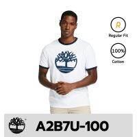 Timberland T-shirt เสื้อยืด สกินลายโลโก้ ของแท้ 100% รุ่น  A2B7U