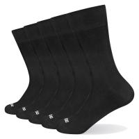 2021Mens Socks YUEDGE Brand Breathable Bamboo Fiber Crew Business Dress Socks Thin Summer Socks 5 Pairs 38-47 EU