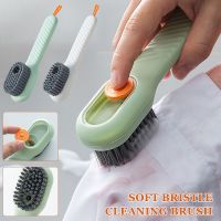 Multifunction Cleaning Shoe Brush Long Handle Soft Bristled Clothes Brush Bristled Liquid Shoe Brush Household Cleaning Tool Shoes Accessories