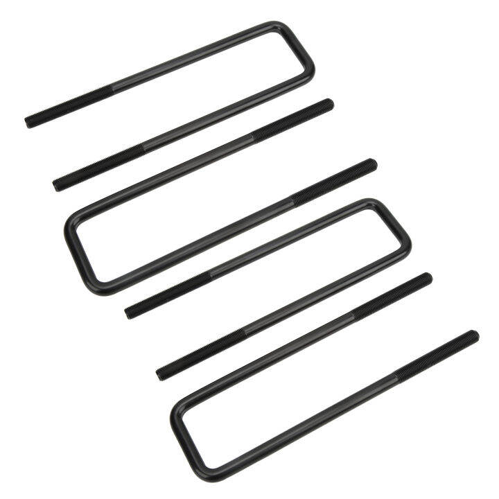 Rear Axle U Bolts Kit, Suspension U Bolts Durable Steel Weatherproof