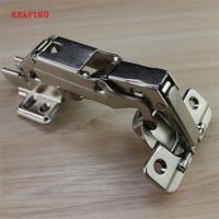 KK&amp;FING 165 Degree Hinges Folding Door Hinge Cold Rolled Steel Fixed Cabinet Door Thick Board Angle Hinge for Furniture Hardware