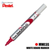 Pentel Whiteboard ปากกาไวท์บอร์ด เพนเทล MWL5S เติมหมึกได้ - สีแดง