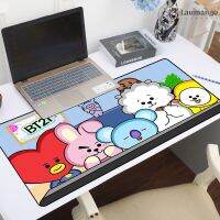 Cute Kpop-Bt21 Mouse Pad Gaming Desk Mat Computer Carpet Offices Desktop Table Mausepad Laptops Custom Gamer Pc Keyboard Mats