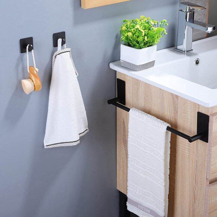 2pcs-bathroom-towel-bar-15-7-inch-towel-racks-for-bathroom-wall-mounted-heavy-duty-bath-hand-towel-holder-organizer-matte-black-single-bar-towel-racks