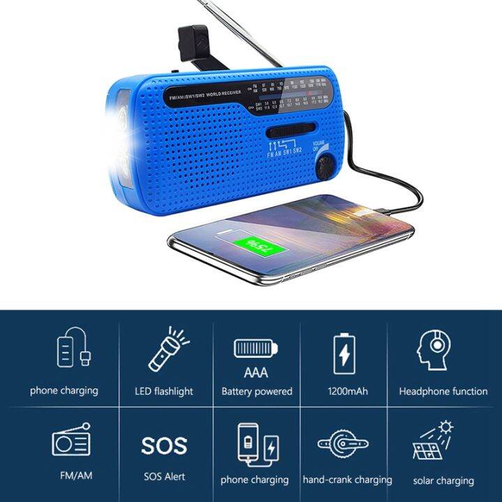 solar-hand-crank-radio-am-fm-sw-radio-usb-portable-emergency-radio-with-led-flashlight-outdoor-survival-tool