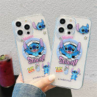 3D ลายการ์ตูนน่ารักปักเย็บสีน้ำเงินมีแม่เหล็กสำหรับ IPhone 15 14 13 12 11 Pro Max เคสโทรศัพท์แฟชั่น