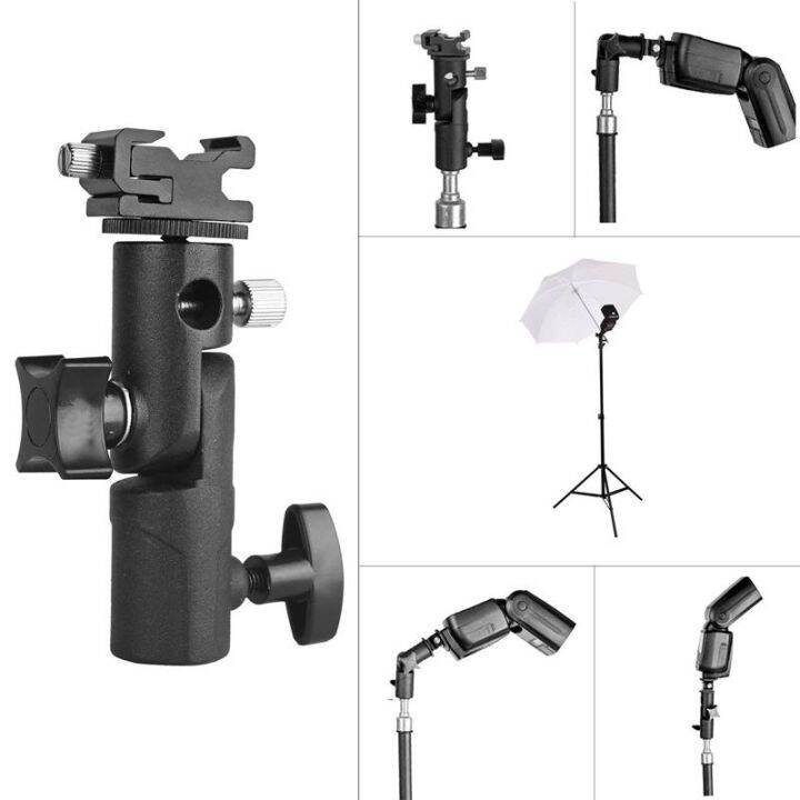 Speedlite Flash Camera Mount, Professional Swivel Light Mount, Umbrella Mount, EType Shoe Mount