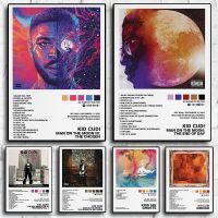 Singer Kid Cudi Album Poster Aesthetic Music Rapper Man On The Moon Home Decoration Canvas Comics For Wall Art Mural Room Decor Wall Décor
