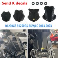 R1200GS R1250GS หน้าจอสำหรับ BMW R 1250 GS LC R1250GS ADV ผจญภัย2013-2023กระจกบังลมกระจกรถยนต์กันลม Deflectors สีดำ