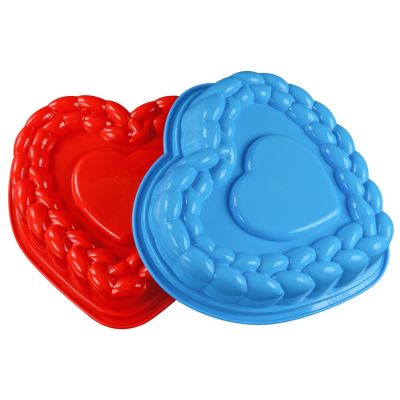 [COD] wholesale silicone heart-shaped baking mold cake pan oven microwave