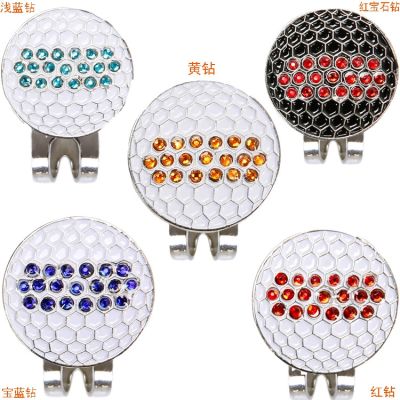Yuefan source of goods cross-border Europe and the United States with diamond round metal magnetic ball label clip supplies golf hat golf