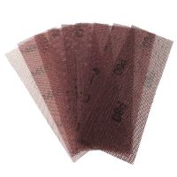 198x70MM Mesh Sanding Disc Sandpaper 80-600 Grit Hook Loop Dust-Free Anti-Blocking For Car Paint Metal Finishing Polishing