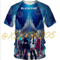 （xzx  31th）  (all in stock xzx180305)Hot Sale Summer New Pop Music Combination BLACK-PINK 3d Printing T-shirt Unisex Casual Fashion Round Neck Short-sleeved T-shirt Hip Hop Cool Street Style T-shirt 20