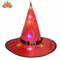 SS【ready stock】Halloween Glowing Witch  Hat Party Props Indoor Outdoor Party Festive Decorations