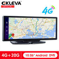 EKLEVA DVR ติดรถยนต์,พร้อมแดชบอร์ดแอนดรอยด์8.1แรม + รอม4GB + 32GB GPS Wi-Fi 1080P FHD 4G กล้องติดรถยนต์รีวิวรถยนต์กระจก