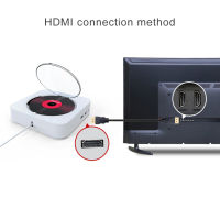 DVDCD Player Wall-mounted Bluetooth Portable Home Audio Boombox with Remote Control FM Radio Built-in HiFi Speakers USB MP3