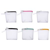 【YF】 6pcs Foldable Portable Zipper Closure Mini Mesh Bags Storage Washing Laundry Bag Set