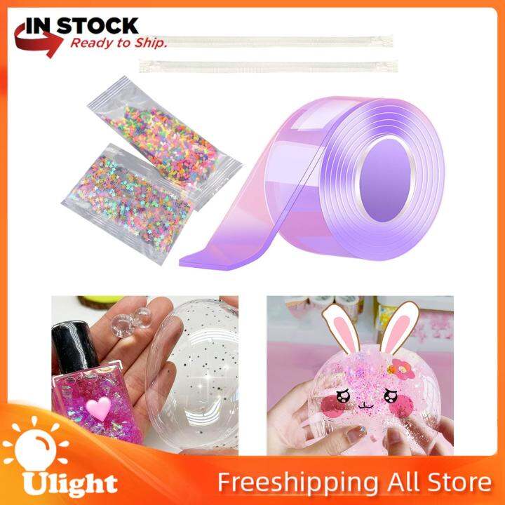 Ulight Double Sided Tapes Nano Tape Bubble Kit with Pipe, Multipurpose