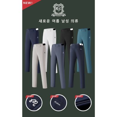 [Korea] MALBON Summer Golf Mens Trousers Non-Ironing Quick-Drying Stretch Outdoor Sports Pants Fashion Clothing 2301