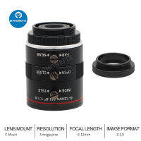 HD 3MP อุตสาหกรรมกล้องวงจรปิดเลนส์6มิลลิเมตร-12มิลลิเมตร Varifocal C เมา111นิ้วรูรับแสง F1.6สำหรับวิดีโอเฝ้าระวังกล้อง IP เครื่องวิสัยทัศน์