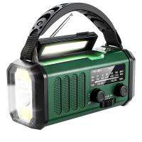 Solar Power Emergency Hand Crank Radio AM FM Weather Radio, SOS, 3 Modes ,Reading Lamp